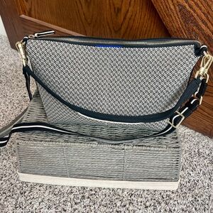 Rothy's Black and White The Daily Crossbody Bag